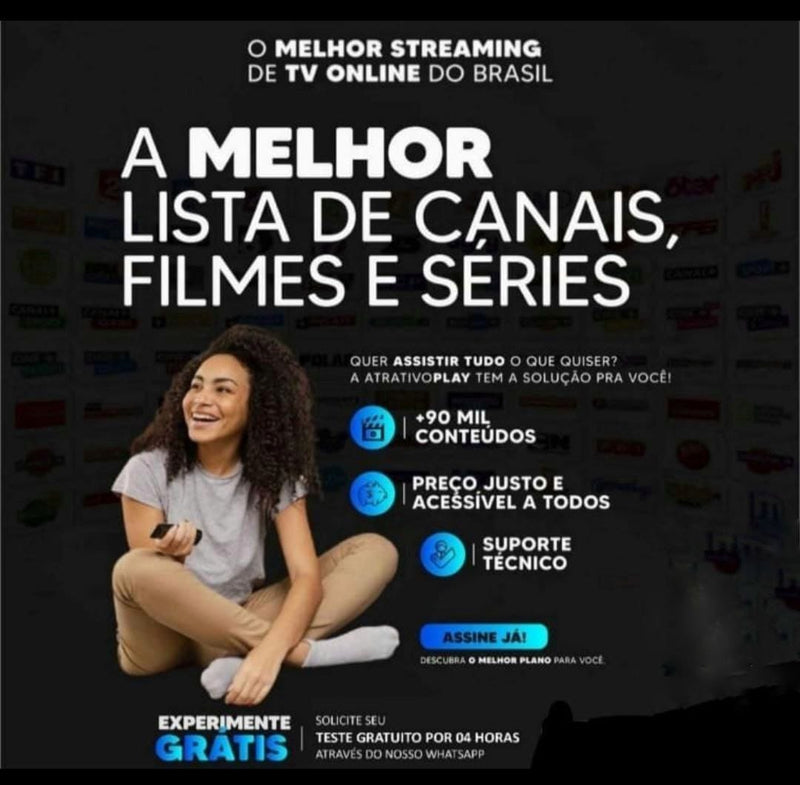 1 mês de tv pela internet