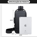Mochila Anti-Furto com Senha USB Slim Bag